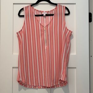 Lularoe racheal tank top with zipper